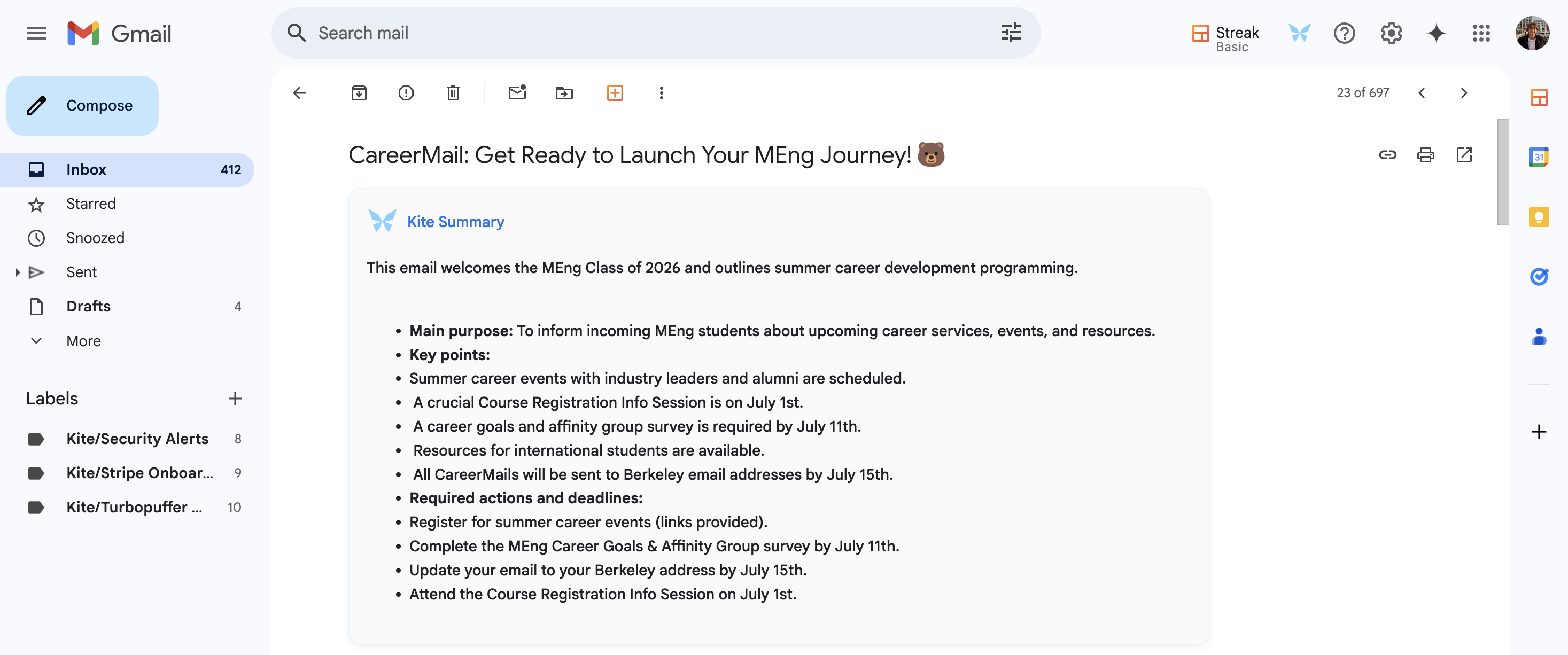 Email Summaries